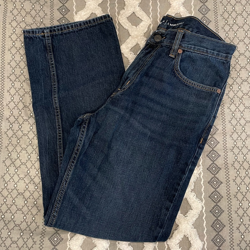 Old Navy Loose/Ample Dark Rinse Jeans - Picture 5 of 10